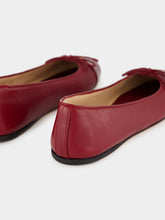 Gucci Rosso Ancora Red Leather Ballet Flat