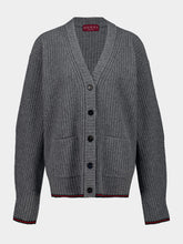 Gucci Dusty Grey Felted Wool Cardigan