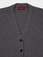 Gucci Dusty Grey Felted Wool Cardigan