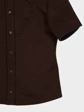 Gucci Dark Brown Wool Cotton Jersey Shirt