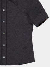 Gucci Dark Grey Wool Cotton Jersey Shirt