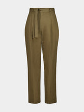 Saint Laurent Taupe Straight-Fit Cotton Trousers