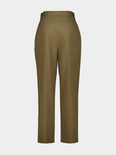 Saint Laurent Taupe Straight-Fit Cotton Trousers