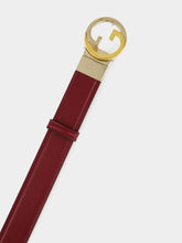 Gucci Rosso Ancora and Brown Leather Reversible Blondie Belt