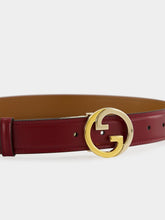 Gucci Rosso Ancora and Brown Leather Reversible Blondie Belt