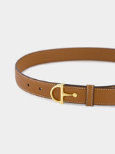 Gucci Brown Leather Belt with Half-Horsebit