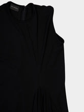 Balenciaga Black Sleeveless Draped Maxi Dress