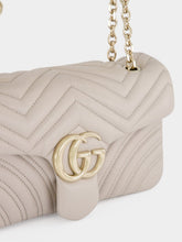Gucci Light Grey GG Marmont Medium Shoulder Bag