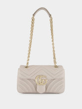 Gucci Light Grey GG Marmont Small Shoulder Bag