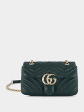 Gucci Green GG Marmont Small Shoulder Bag