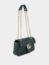 Gucci Green GG Marmont Small Shoulder Bag