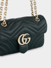 Gucci Green GG Marmont Small Shoulder Bag