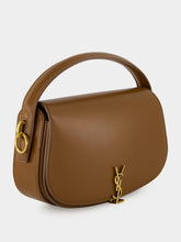 Saint Laurent Fox Brown Voltaire Calfskin Shoulder Bag