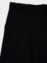 Gucci Black Wool Bouclé Culotte Trousers