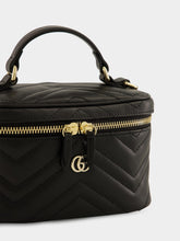 Gucci Black GG Marmont Mini Vanity Bag