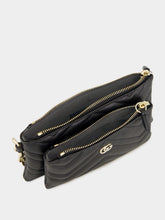 Gucci Black GG Marmont Pouch with Chain