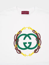 Gucci White T-Shirt with Interlocking G Print