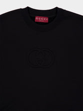 Gucci Black Brushed Cotton Jersey Sweatshirt