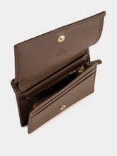 Gucci Beige and Dark Brown Ophidia GG Supreme Small Wallet