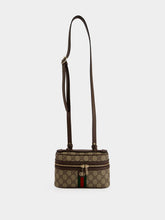 Gucci Beige and Brown Ophidia Small Vanity Bag
