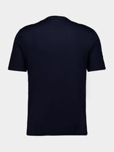Fedeli Midnight Blue Knitted Cotton T-Shirt