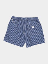 Fedeli Dark Blue Striped Madeira Swim Trunks