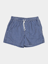 Fedeli Dark Blue Striped Madeira Swim Trunks