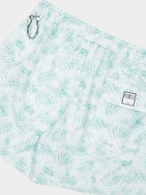 Fedeli Medium Sea Green Print Madeira Swim Trunks