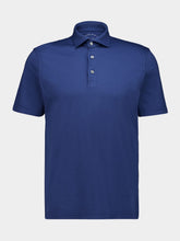 Fedeli Dark Blue Zero Giza Cotton Polo