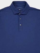 Fedeli Dark Blue Zero Giza Cotton Polo