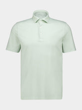 Fedeli Ivy Green Knitted Cotton Polo Shirt