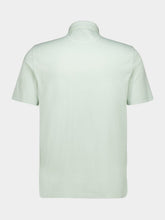 Fedeli Ivy Green Knitted Cotton Polo Shirt