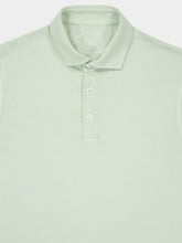 Fedeli Ivy Green Knitted Cotton Polo Shirt