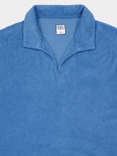 Fedeli Steel Blue Peter Terry Cotton Polo
