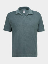 Fedeli Olive Green Peter Terry Cotton Polo