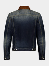 Alexander McQueen Denim Trucker Jacket in Washed Blue