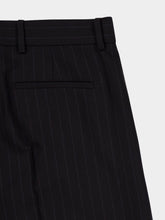Gucci Black Pinstripe Wool Jacquard Trousers