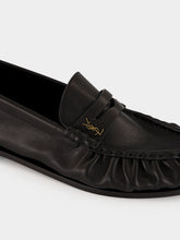 Saint Laurent Black Le Loafer Matte Leather Penny Loafers
