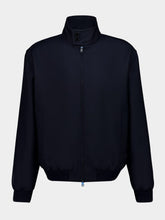 Gucci Blue Wool Blend Bomber Jacket