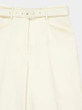 Gabriela Hearst Ivory Norman Straight-Leg Tweed Pants