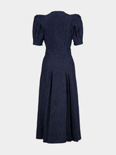 Gabriela Hearst Blue Denim Cotton Patricia Midi Dress