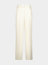Gabriela Hearst Ivory Silk and Virgin Wool Norman Tailored Trousers