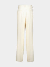 Gabriela Hearst Ivory Silk and Virgin Wool Norman Tailored Trousers