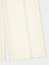 Gabriela Hearst Ivory Silk and Virgin Wool Norman Tailored Trousers