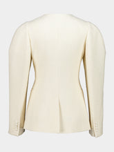 Gabriela Hearst Ivory Silk Daelan Single-Breasted Jacket