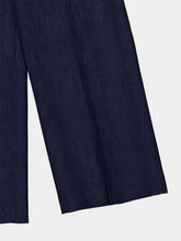 Gabriela Hearst Blue Denim Norman Wide-Leg Cotton Trousers
