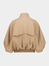 Gabriela Hearst Camel Aluin Cropped Zipped Wool Jacket