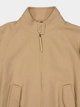 Gabriela Hearst Camel Aluin Cropped Zipped Wool Jacket