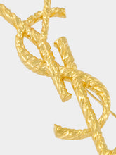 Saint Laurent Gold Cassandre YSL Brooch