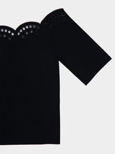 Altuzarra Black Posy Off-Shoulder Top